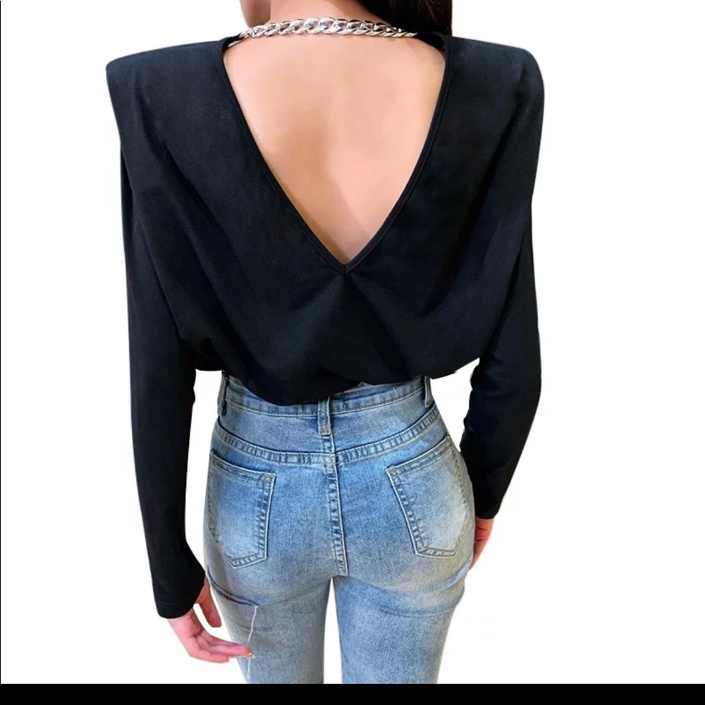 Open back shirt